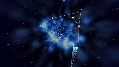 宇宙粒子连线点线光球汇聚绚丽动感AE模板视频的预览图